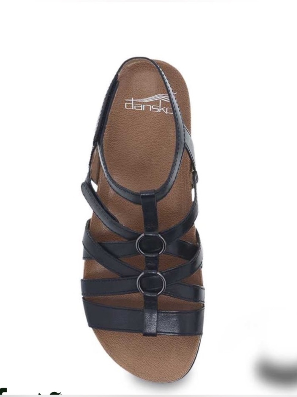 Women’s Dansko black leather sandals 41 Jolene strappy gladiator comfort shoe